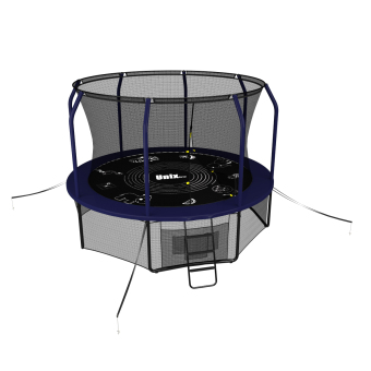 Каркасный батут Unix Line 10ft Supreme Game 305х305х241 см blue