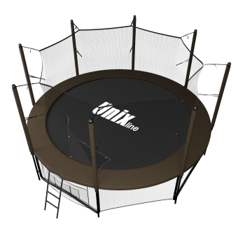 Каркасный батут Unix Line 12ft Black&Brown inside 366х366х269 см brown