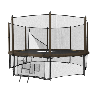 Батут UNIX line 12 ft Black&Brown (Outside)