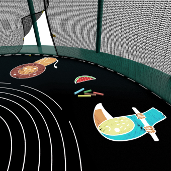 Каркасный батут Unix Line 14ft Supreme Game 427х427х269 см green