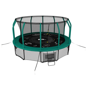 Батут UNIX line SUPREME GAME 14 ft + Basketball