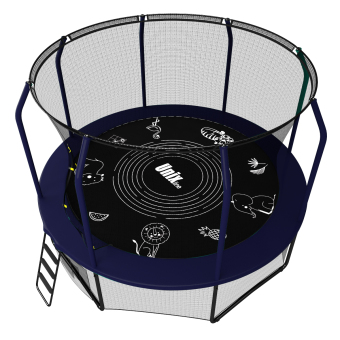 Каркасный батут Unix Line 8ft Supreme Game 244х244х241 см blue
