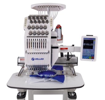 Профессиональная вышивальная машина VELLES VE 1001 360 х 240 с кепочными пяльцами