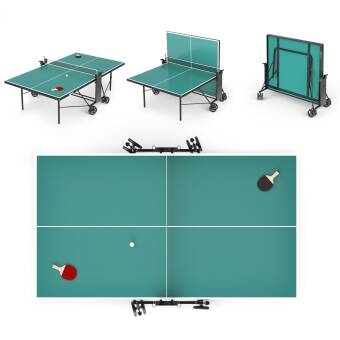Всепогодный теннисный стол UNIX Line Compact Outdoor 6mm ACP (Green)
