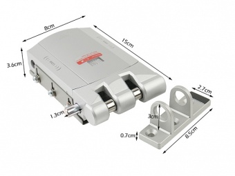 Накладной замок невидимка Selock Hook с возможностью установки на раздвижные двери