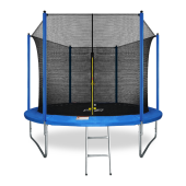 Батут ARLAND 10FT с внутренней страховочной сеткой и лестницей синий