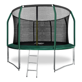 Батут с защитной сеткой Arland 12FT Премиум Dark green (внутренняя сетка)
