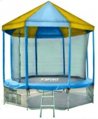 Батут OPTIFIT Like Blue 16ft 4,88 м с сине-желтой крышей
