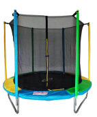 Батут SportElite 8FT 2,44м SportElite с защитной сеткой внутрь, мульти, MZ-8FT-M