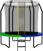 Каркасный батут SWOLLEN Prime Black 8 FT 244х244х230 см зеленый/синий