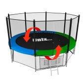 Каркасный батут Unix Line 14ft Classic (outside) 427х427х269 см синий/зеленый