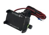 Мото краб (универсальный) с USB для смартфонов, на трубчатый руль