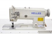 Прямострочная двухигольная швейная машина VELLES VLD 2872 комплект со столом и мотором