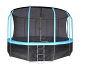 Батут Yarton 14 ft 4,27 м с сеткой и лестницей (синий)