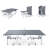 Профессиональный теннисный стол UNIX Line 25 mm MDF, Grey