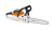 Аккумуляторная пила Stihl MSA 120 C-BQ, шина R 30 см, цепь 71 PM3, AK 20, AL 101